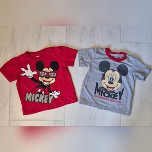 Disney Junior Mickey Mouse T-Shirts Set Of 2 Red/Grey US Size 18M